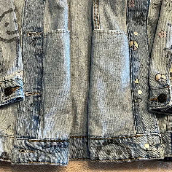 WILD FABLE Wild Graffiti Jean Jacket - Picture 13 of 16